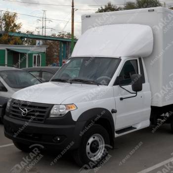 Спойлер на УАЗ белый высокий фургон