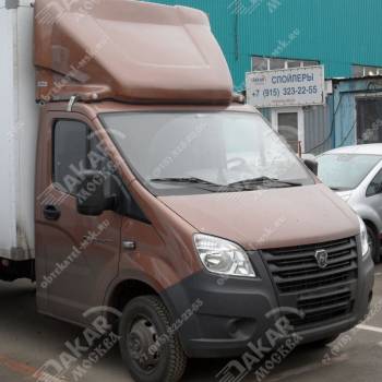 Спойлер на Газель Next фургон 2,3м цвет Марон Спойлер на Газель Next фургон 2,3м цвет Марон