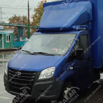 Спойлер на Газель Некст тент 2,3м цвет синий Спойлер на Газель Некст тент 2,3м цвет синий