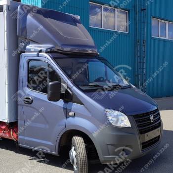 Козырек на крышу Газель Некст тент 2,3м цвет металлик Титан Козырек на крышу Газель Некст тент 2,3м цвет металлик Титан