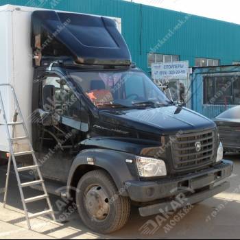 Обтекатель на Газон Некст 2,3м 10 тонн цвет черный Обтекатель на Газон Некст 2,3м 10 тонн цвет черный