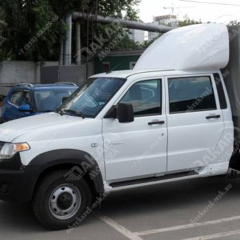 Спойлер на УАЗ Карго дубль кабина