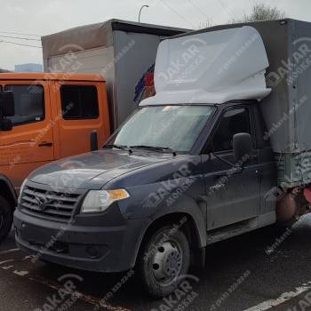 Спойлер на УАЗ регулируемый по высоте серая кабина