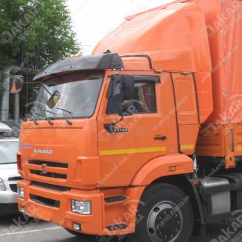 Спойлер на КамАЗ 65115 оранжевый Спойлер на КамАЗ 65115 оранжевый