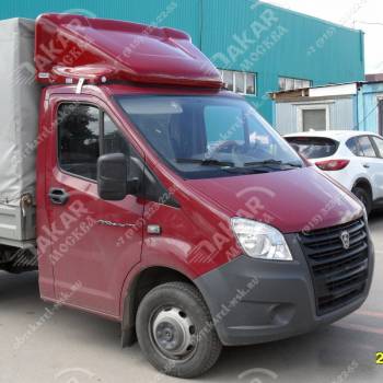 Спойлер на Газель Некст фургон 1,8м цвет Вишня Спойлер на Газель Некст фургон 1,8м цвет Вишня